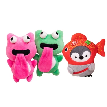 Горячая распродажа новых 12-сантиметровых подвесок Kawaii Frog Kiss с забавными животными, детские игрушки, мягкий домашний декор, милые подарки на день рождения для девочек на Хэллоуин